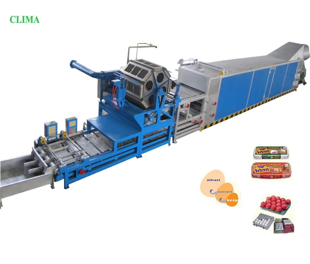 3000pcs/hr. full automatic high class paper pulp package pulp molding machine  egg tray and egg box pulp forming machine