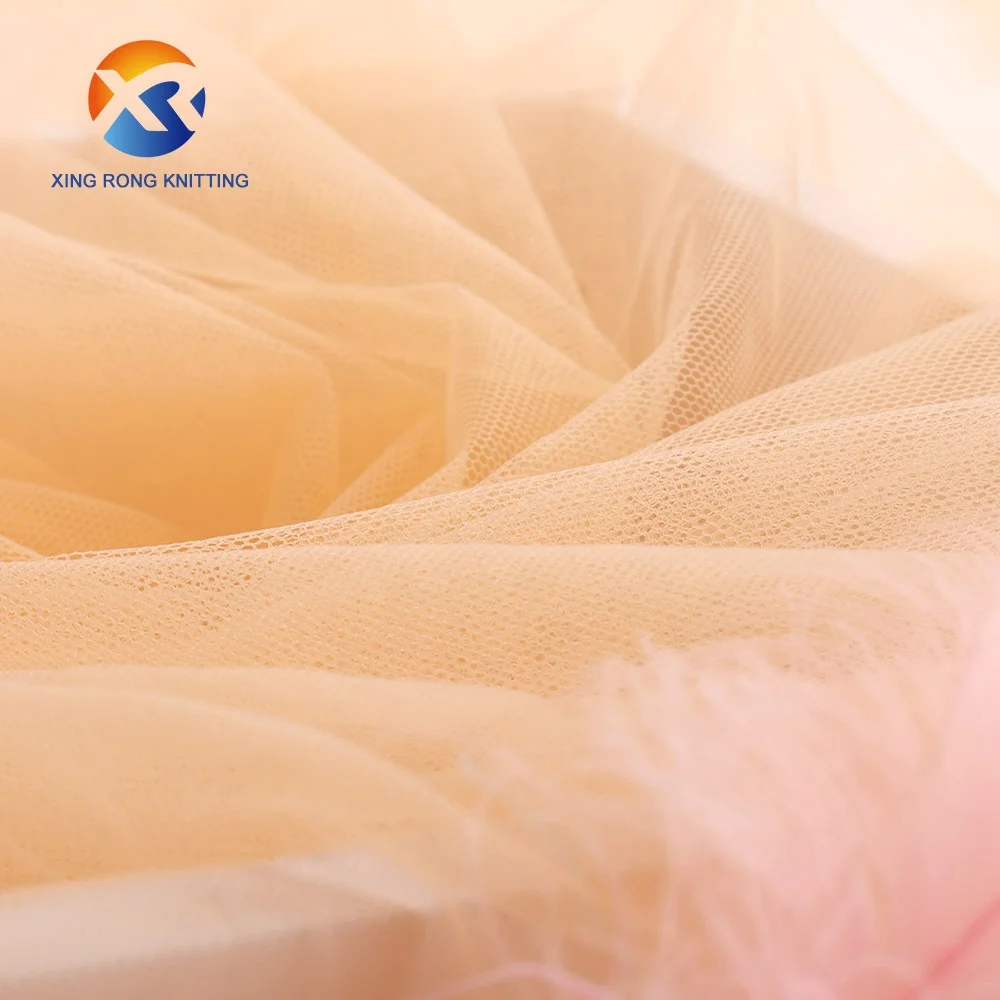 Premium Quality 100% Polyester White Tulle Fabric Sheer Mesh For Bridal Dress Skirt 20D Yarn Count For Girls