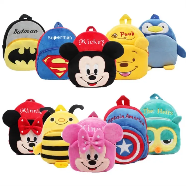 Plush Gift Child Schoolbag Strolling Kindergarten Children Boys Cartoon Bags Kids Cute Backpack Girls School Bag Kid Backpack