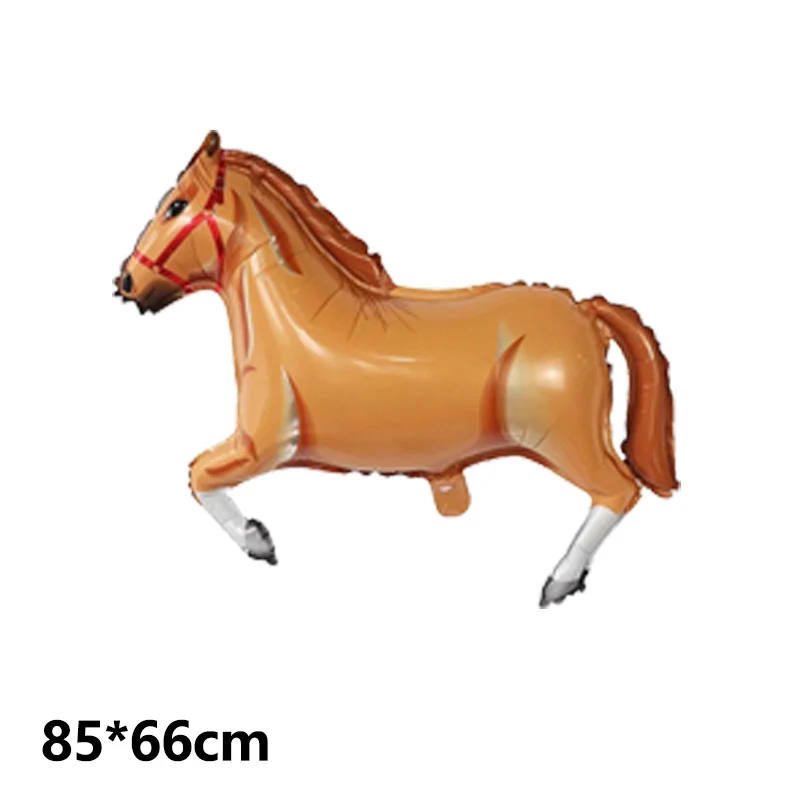 CYmylar helium animal Horse balloons Magic Carousel foil balloon decoration for the First Birthday Party.