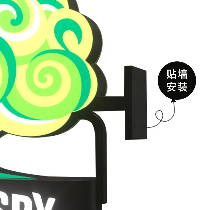 Custom shape  OUTDOOR STREET light box for beer drink smoke wine led advertising display for SOMERSBY LOGO SIGN