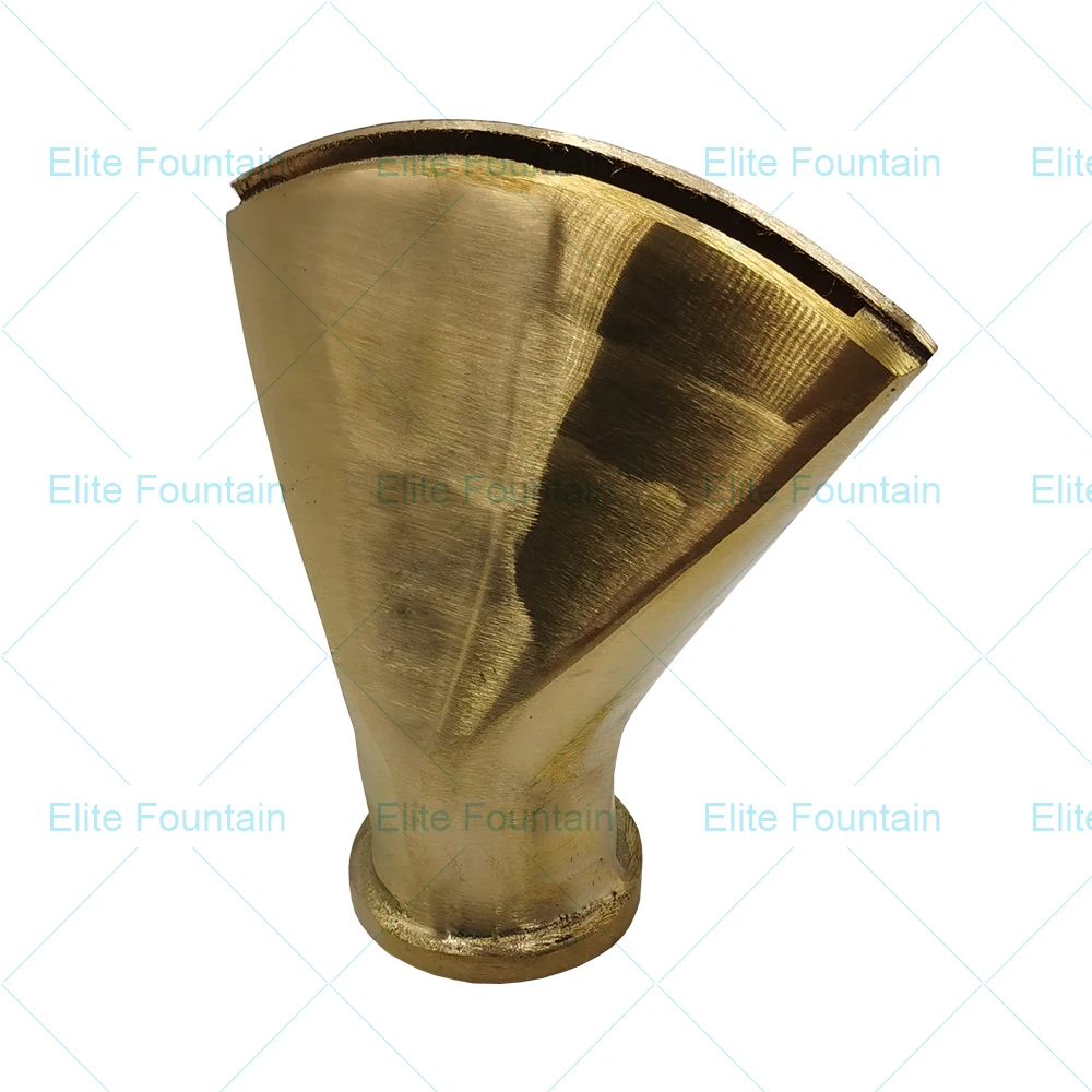 
Fixed Brass Fan Shaped Water Fountain Nozzle Multifunctional Make Fan Laminar Flow Fountain Nozzle 