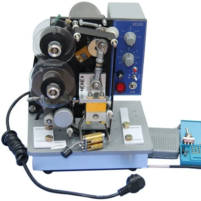 Electric Expire Date Batch Number Coding Machine HP 241b ribbon printing machine printer