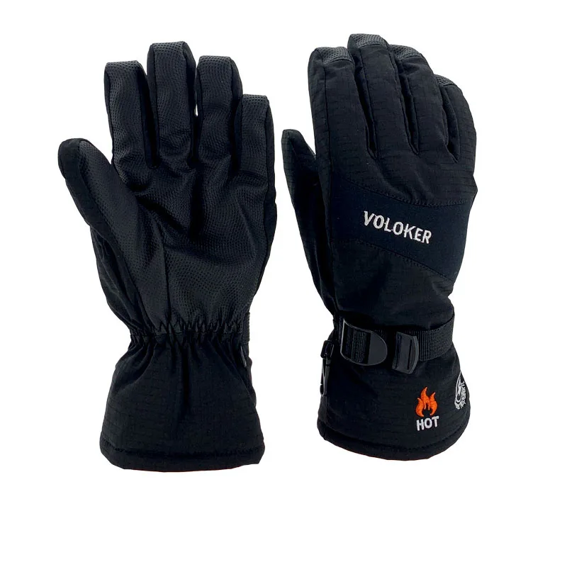 Зимние перчатки для сенсорных экранов для взрослых, водонепроницаемые ветрозащитные теплые зимние перчатки с пальцами для велоспорта