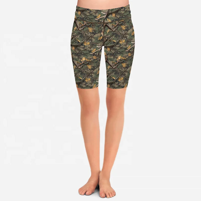 2021 custom Camo printing bike shorts High Waisted Mountain Bike Cycling Shorts With Logo