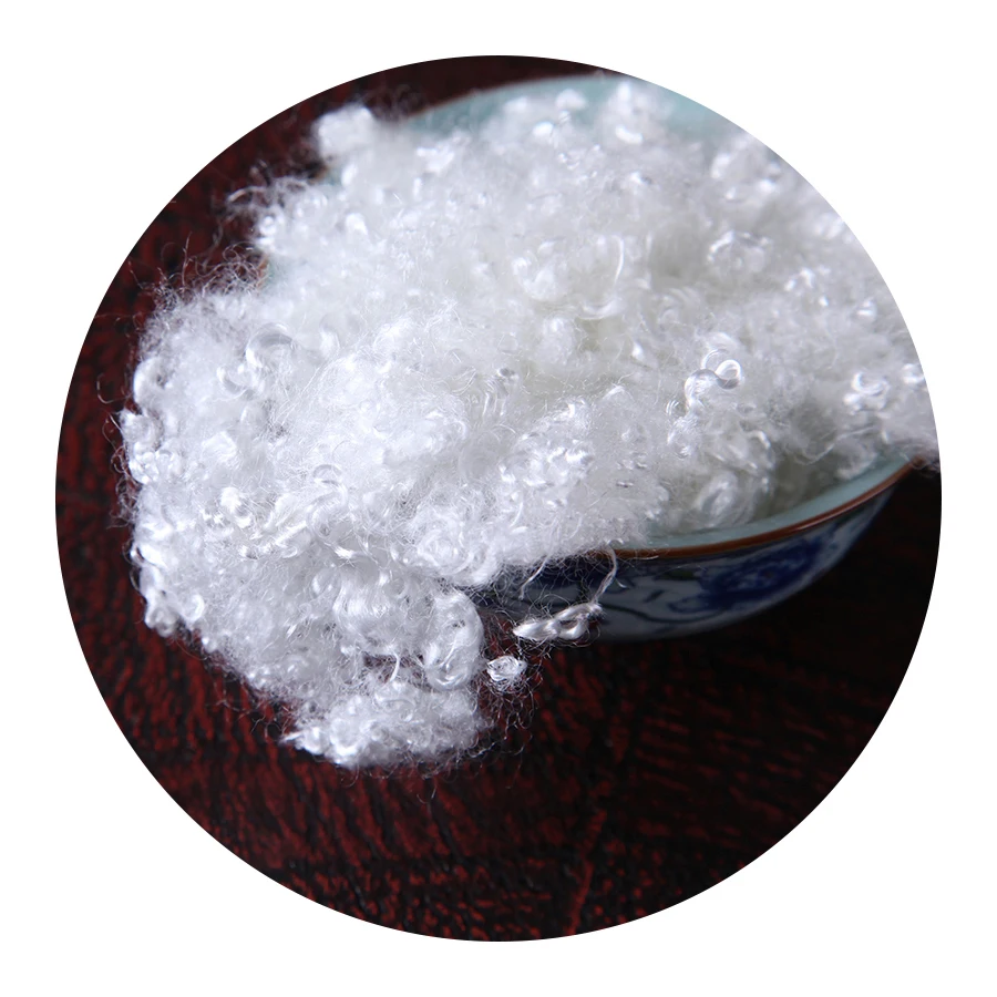 Переработанная 3D маленького размера круглой формы с диаметром 32 мм жку полый конъюгированный HCS Комплексная нить из полиестра для заполнения диванную