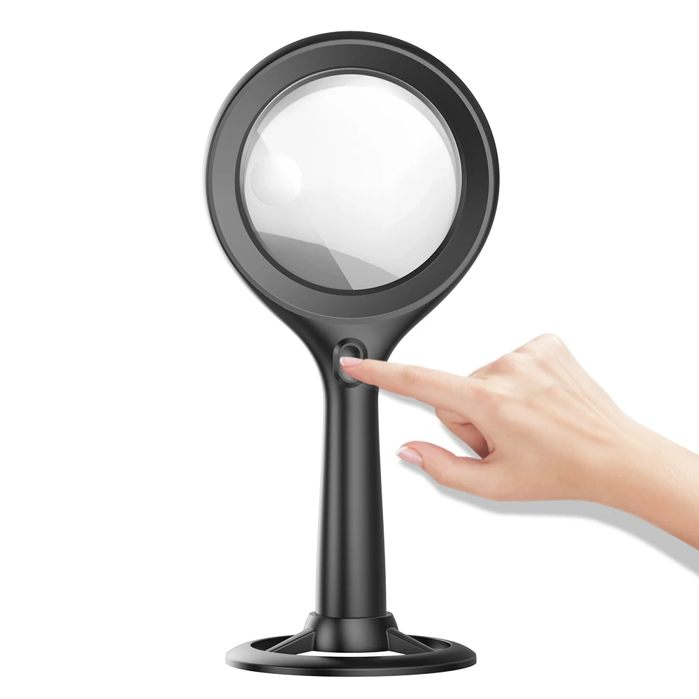 
 Dh-88012 по индивидуальному заказу перезаряжаемые портативный считывающий увеличительное стекло со светодиодной подсветкой  