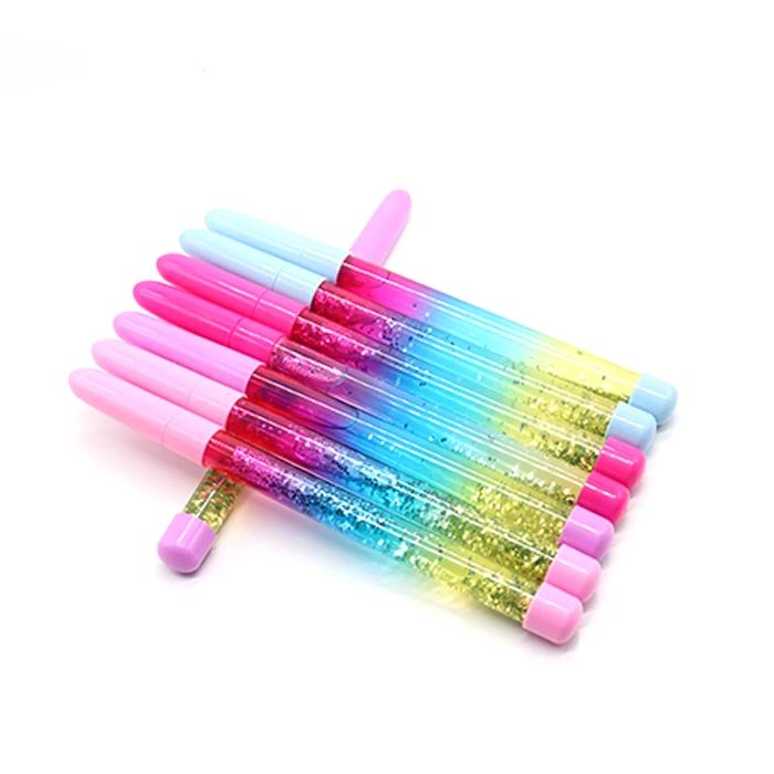 School fairy magic wand ballpoint pen flash pen colorful liquid magic creative quicksand pen