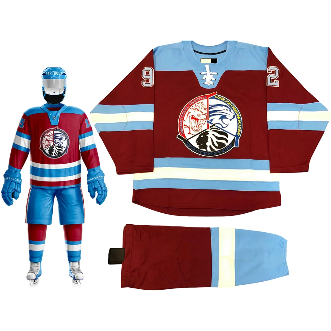 custom OEM blank Long Sleeve Short track printed polyesterPopular kids hockey jerseys custom suit skating jersey