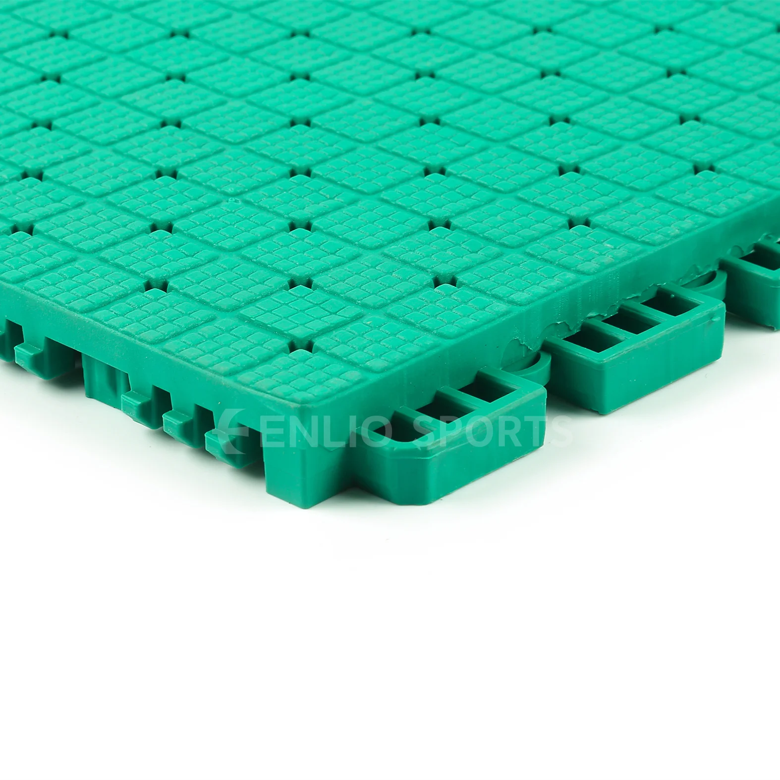 Enlio TPE Suspended Floor Interlocking Basketball /Tennis /PIckelball Assembly Flooring For Outdoor Sport Tiles