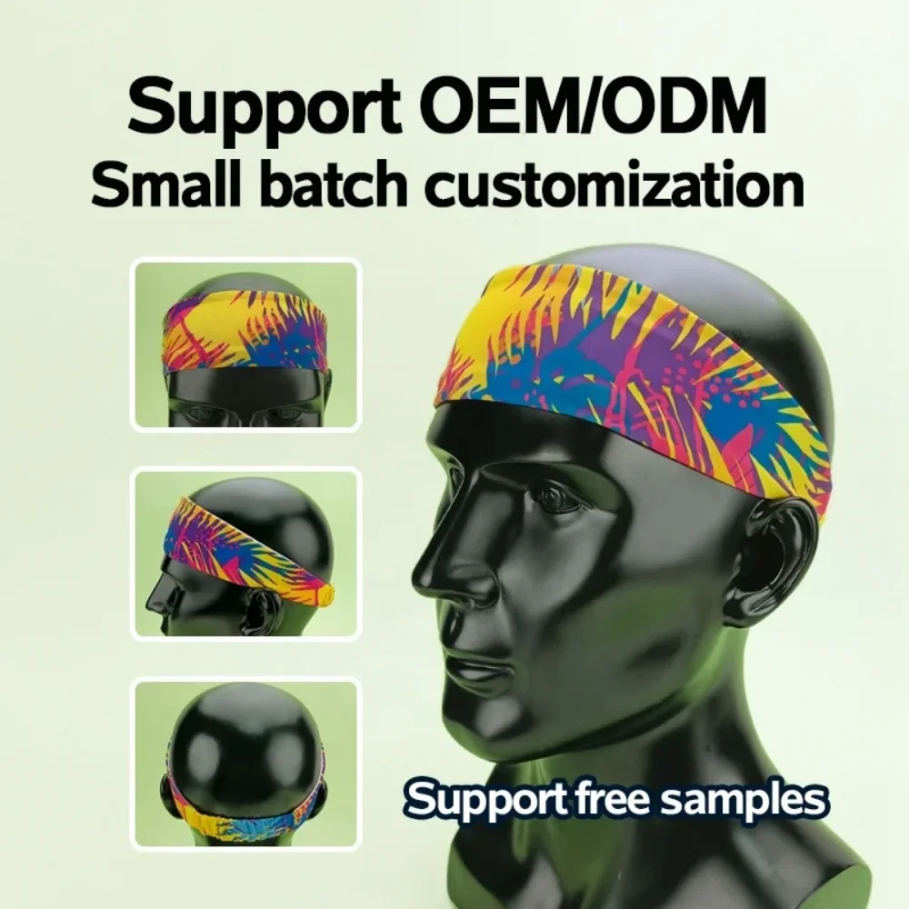 Youth Fitness Volleyball Sweat Non-Slip Elastic Hair Head Band for Yoga Men and Women Bulk Sport Custom Logo Headband