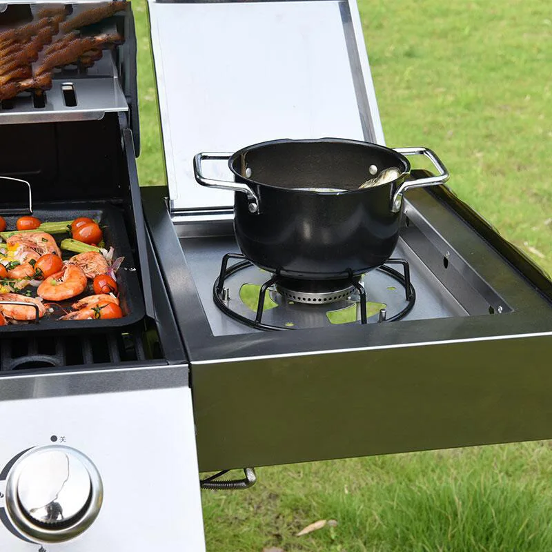 wholesale outdoor kitchen cabinets gas grill customized gas grill  American style camping  gas barbecue grill