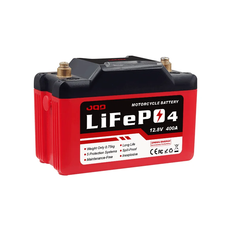 Rechargeable motorcycle Lifepo4 battery 12.8V 4Ah instead of lead acid battery 12V 12Ah