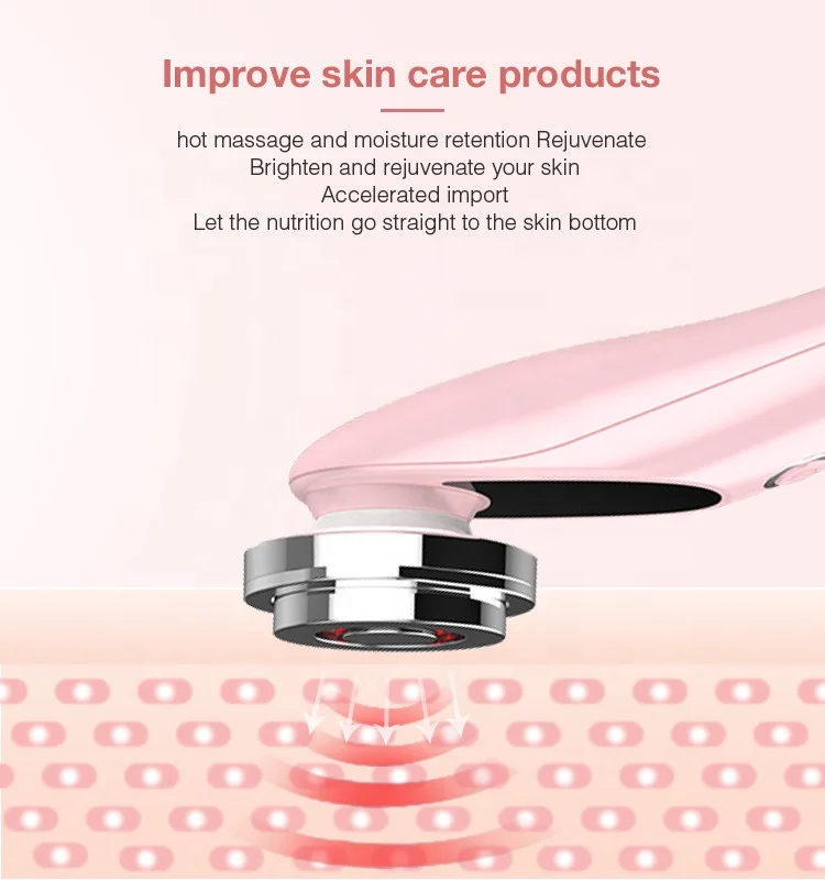 best selling products microcurrent facial toning device red Bluish green light therapy face lifting home use beauty equipment