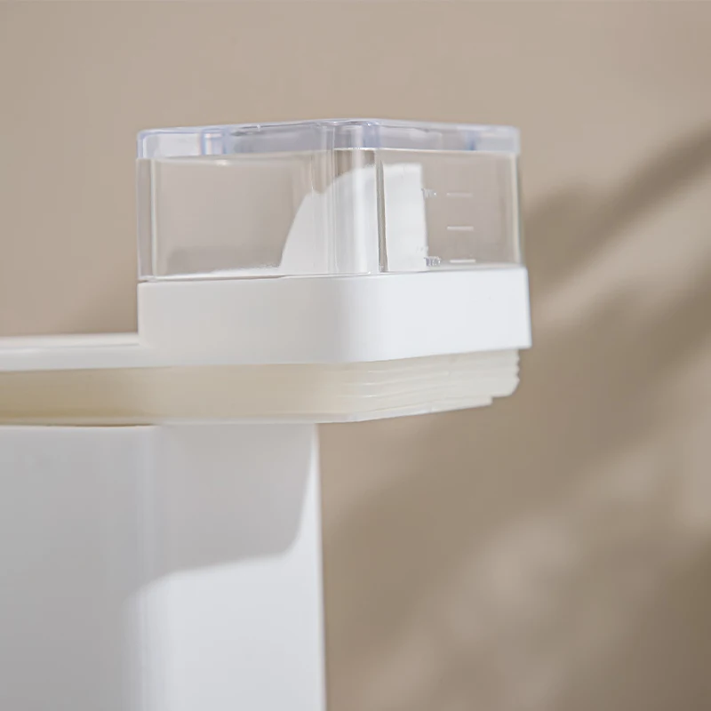 Acrylic transparent  household laundry detergent dispenser detergent powder storage box moisture-proof large capacity sealed jar