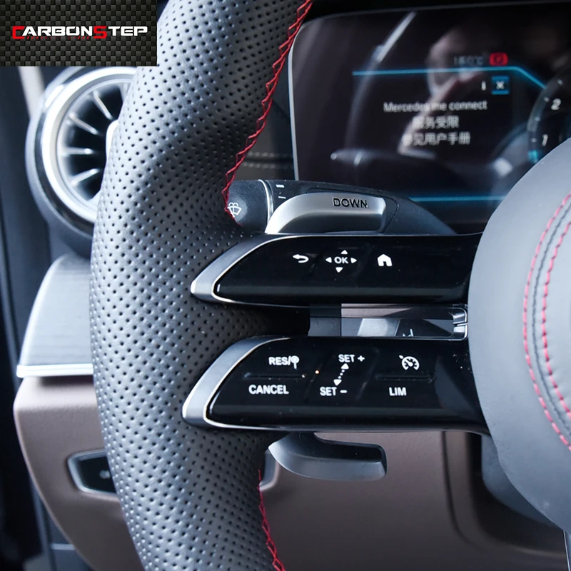 For Mercedes Benz AMG W205 W204 A45 Old Model Upgrade New Carbon Fiber Dragonfly Steering Wheel