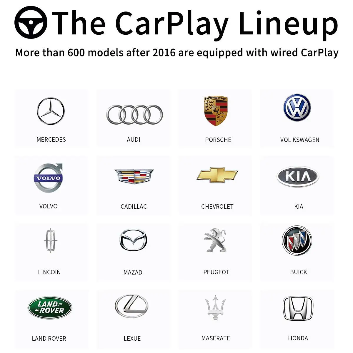 CarPlay AI Box with Android 13 Wireless CarPlay Android Auto Support 4G SIM Card HDMI Output 4+64G Memory