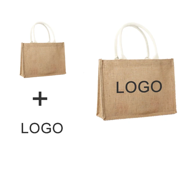 Jute bag environmental handbag waterproof logo can be customized