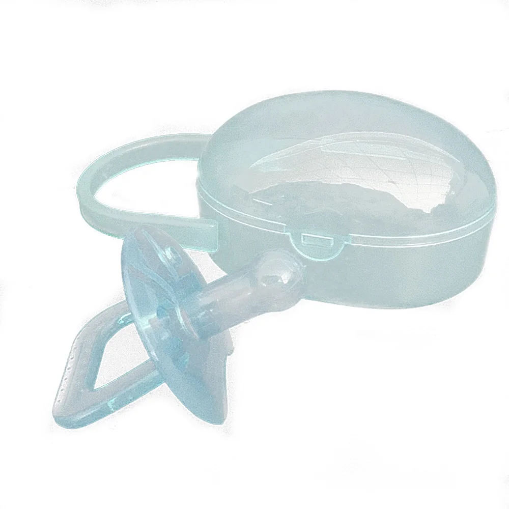 China Hot Selling Promotional Round Head Pacifier Silicone Feeding Baby Pacifier Nipple With PP Box