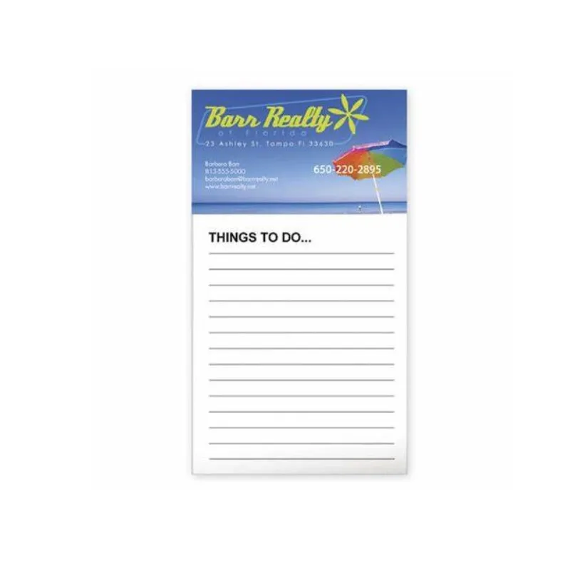 Self-Adhesive cute magnet memo notepads custom logo printed
