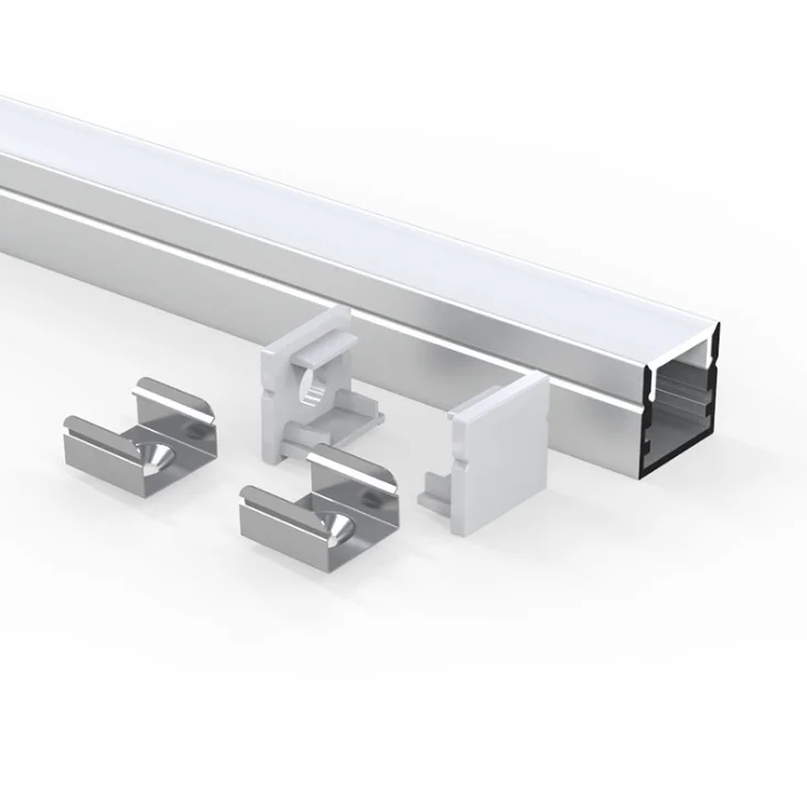 Высококачественный профильный светодиодный алюминиевый профиль для световой ленты черного и серебристого