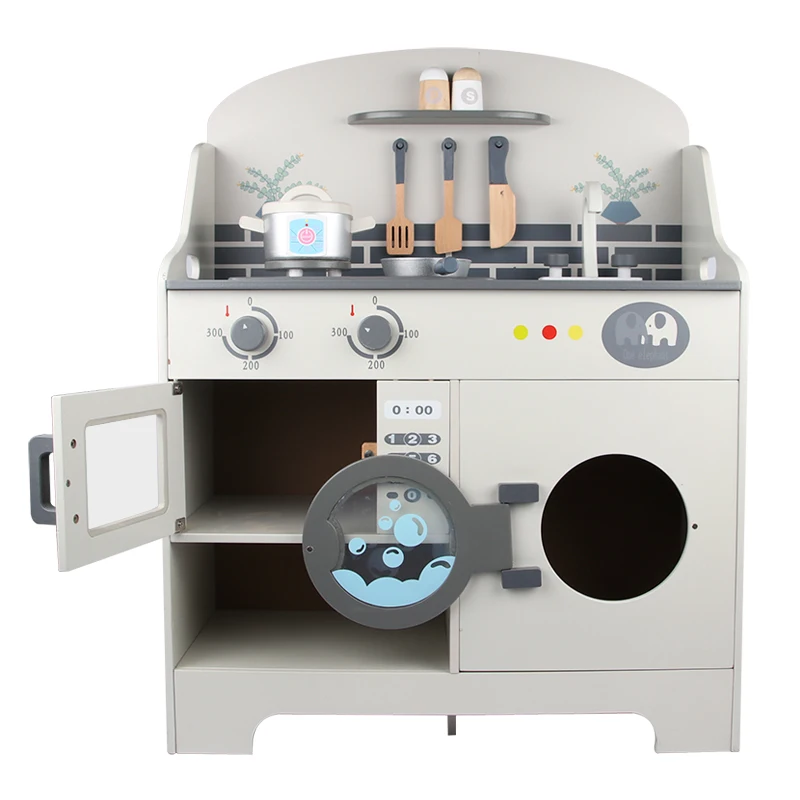 2021 New Design Pretend Play toys High quality Wooden Kitchen toy wholesale