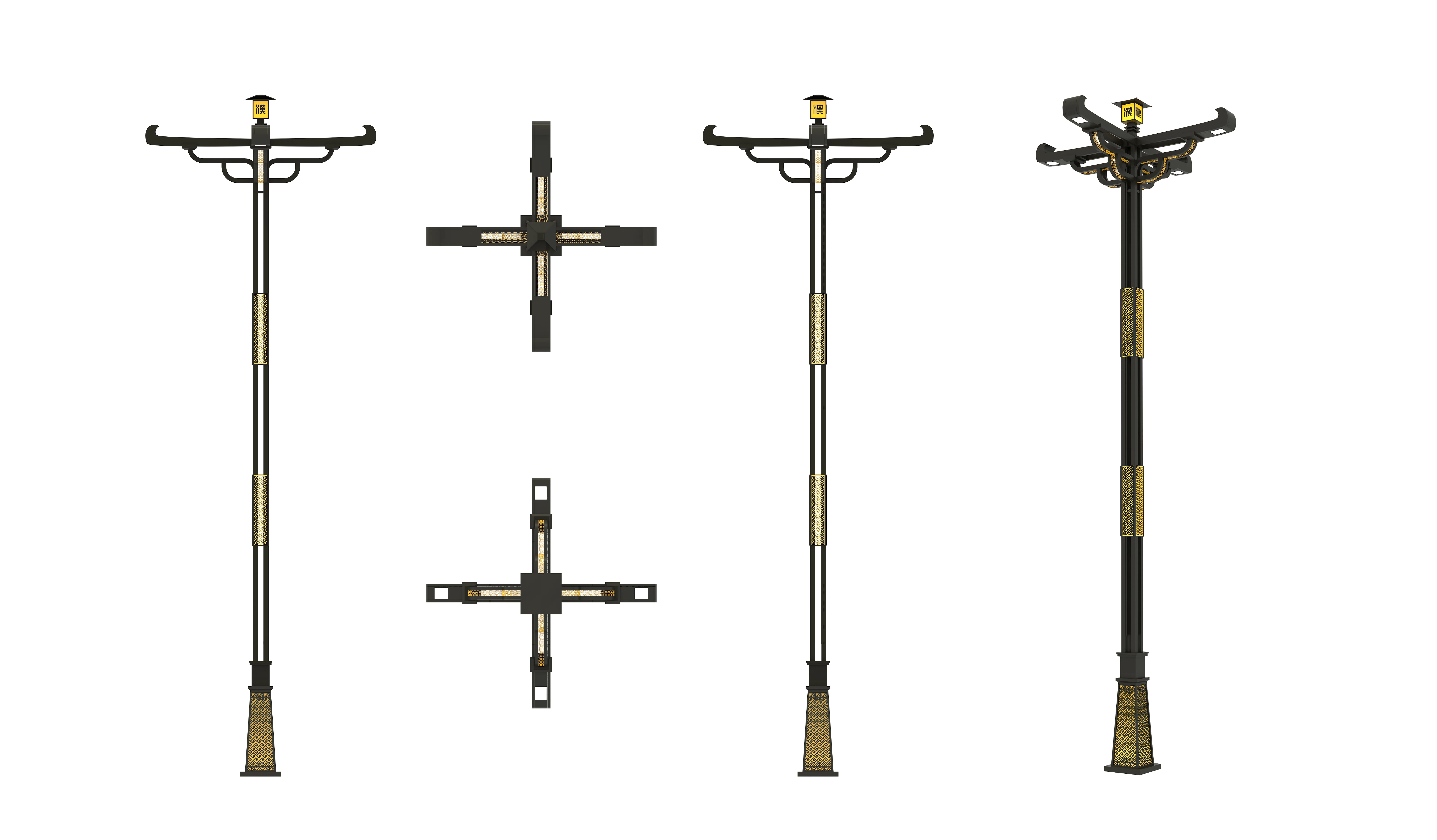 XLZM  Galvanized Steel 3 M Hot dip galvanized cctv pole