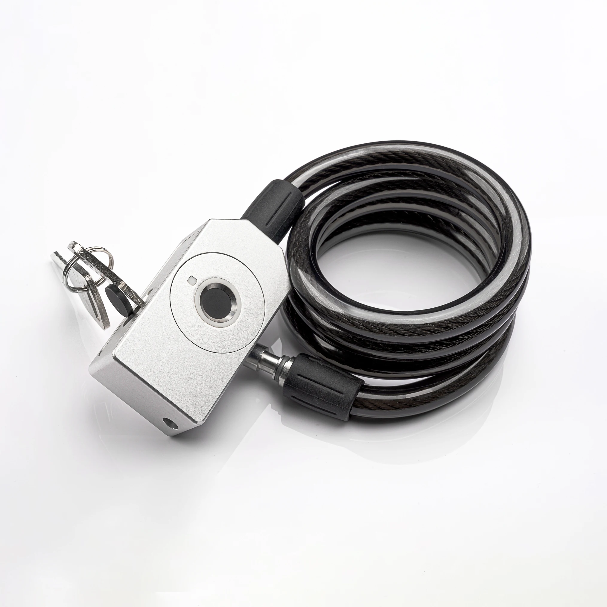 bike lock durable plastic coating bike coiled cable lock