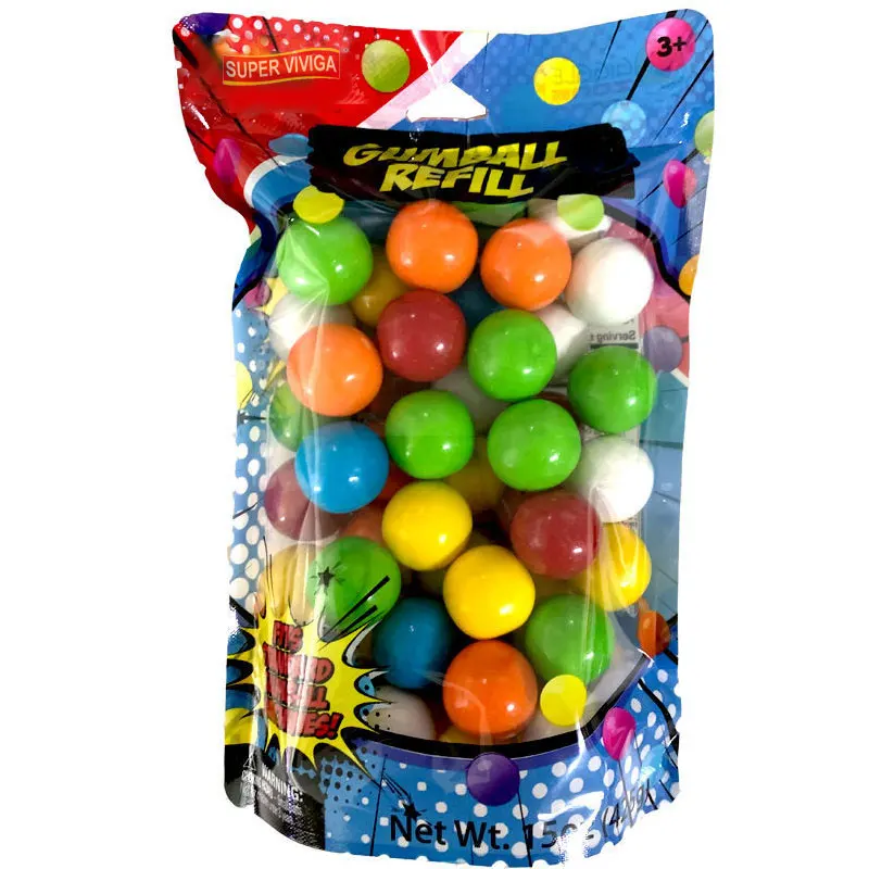 Wholesale Custom Size Colorful Chewing Gum Assorted Bubble Candy Gumballs For Kids