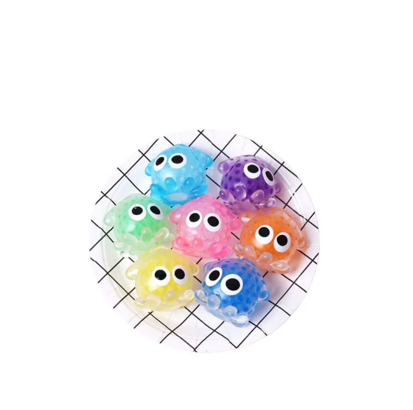 Hot selling mini mochi animal toy sets Cheap Water Filled Beads Squishy Manufacturer Squishy Stuffed Animal Octopus Squishy Toy
