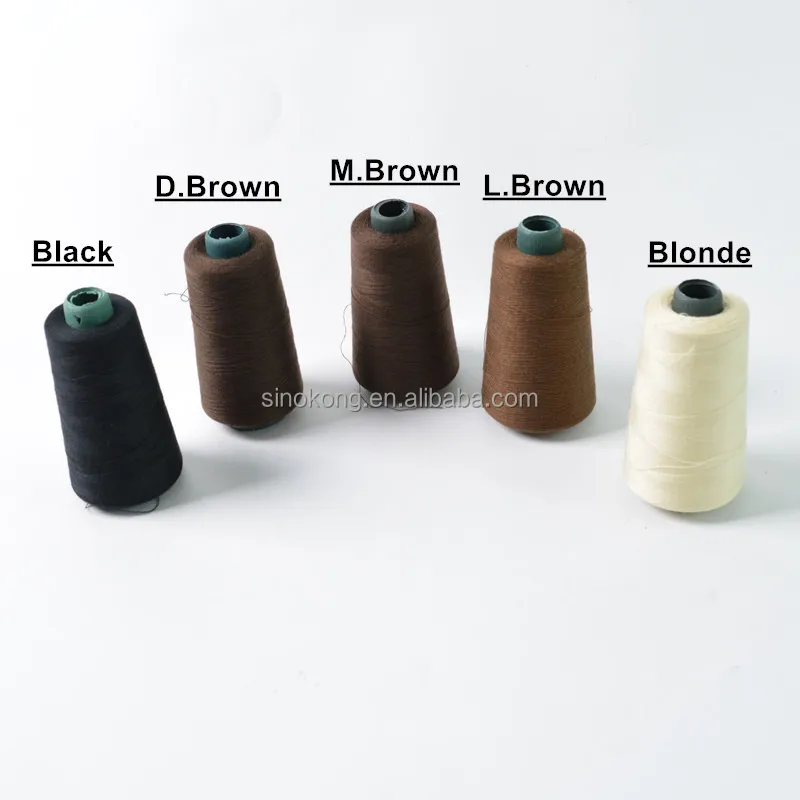 Wholesale Cotton Thread for Hair Extensions Sewing Tools Hair Weaving Thread