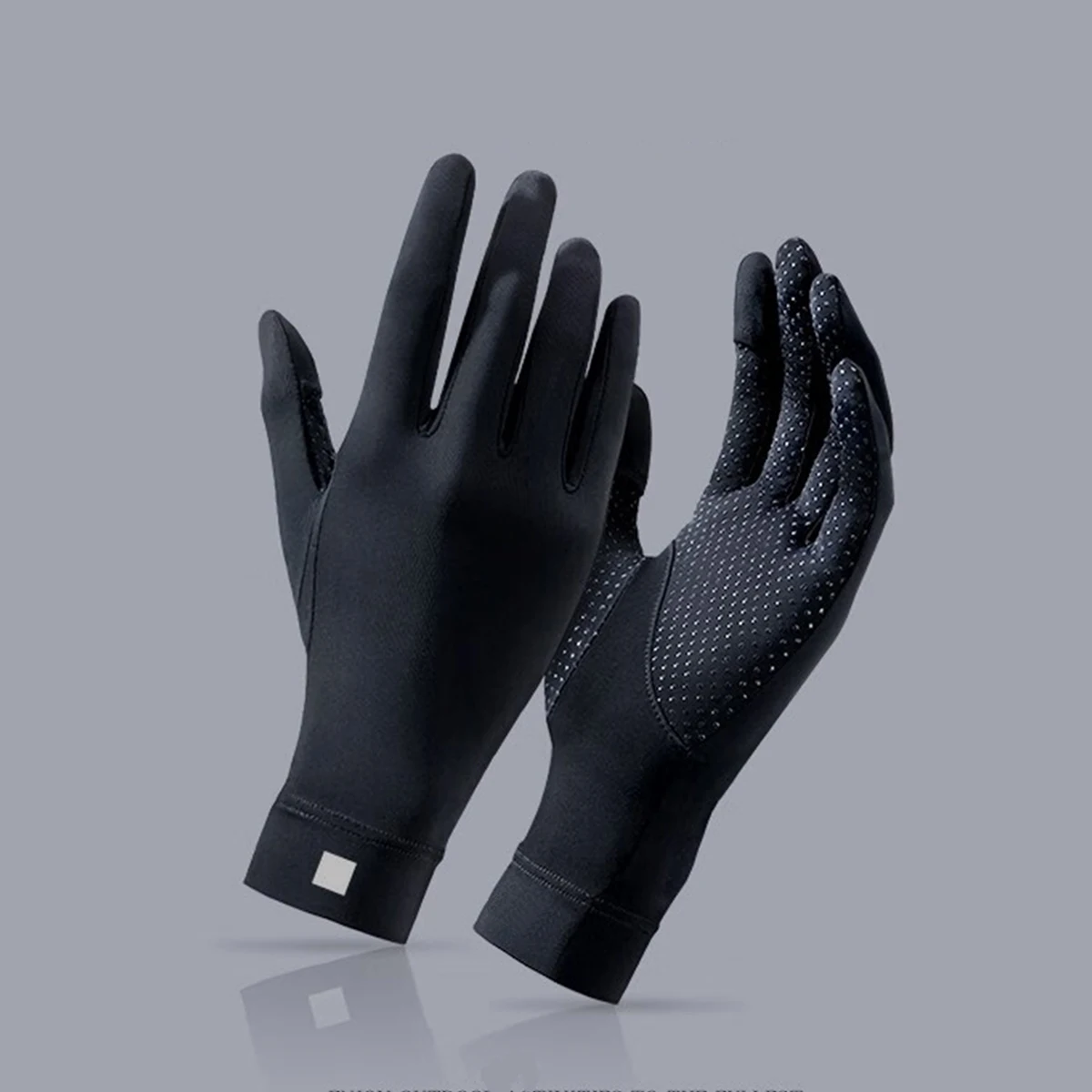 Basic sun protection gloves summer thin cycling gloves women silicone molding on gloves cycling