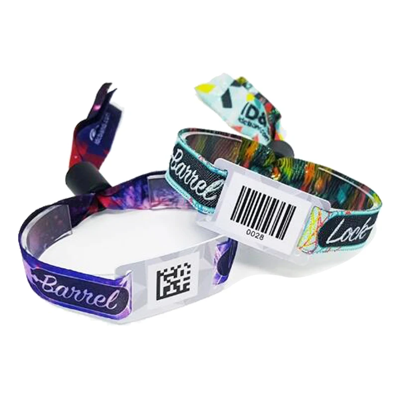 One Time Use Custom Wristband RFID Ticket Bracelet For Concert