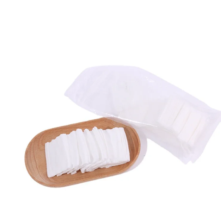 disposable square cotton facial make up remover pads cosmetic cotton pads