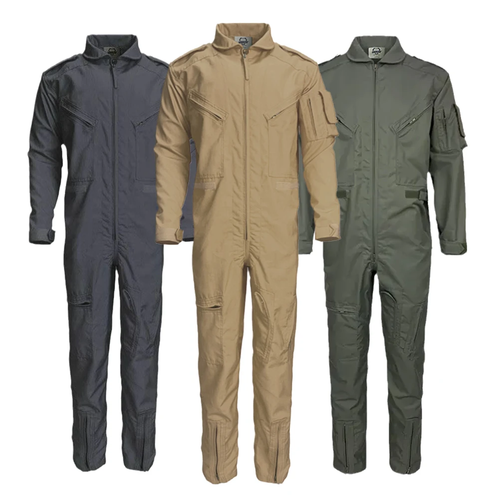 Wholesale Nomex Pilot Coveralls XL Workwear Jacket Flame Retardant Fireproof Protective FR Fire Retardant Safety FRC Flight Suit