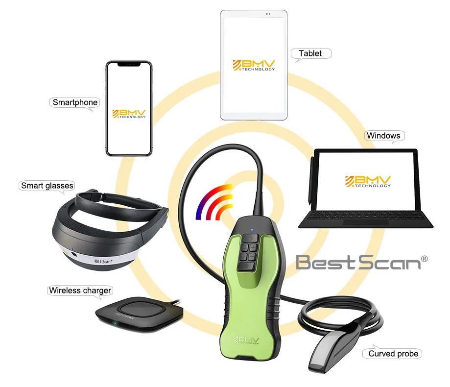 S10 водонепроницаемый ветеринарный беспроводной цветной допплер для крупного рогатого скота ультразвуковой сканер easi bovino equino ecografo bmv s10