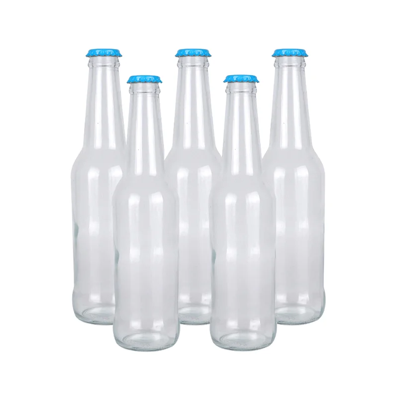 250ml 275ml 330ml 500ml Clear Amber Blue Empty Beer Glass Bottle