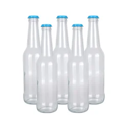 250ml 275ml 330ml 500ml Clear Amber Blue Empty Beer Glass Bottle