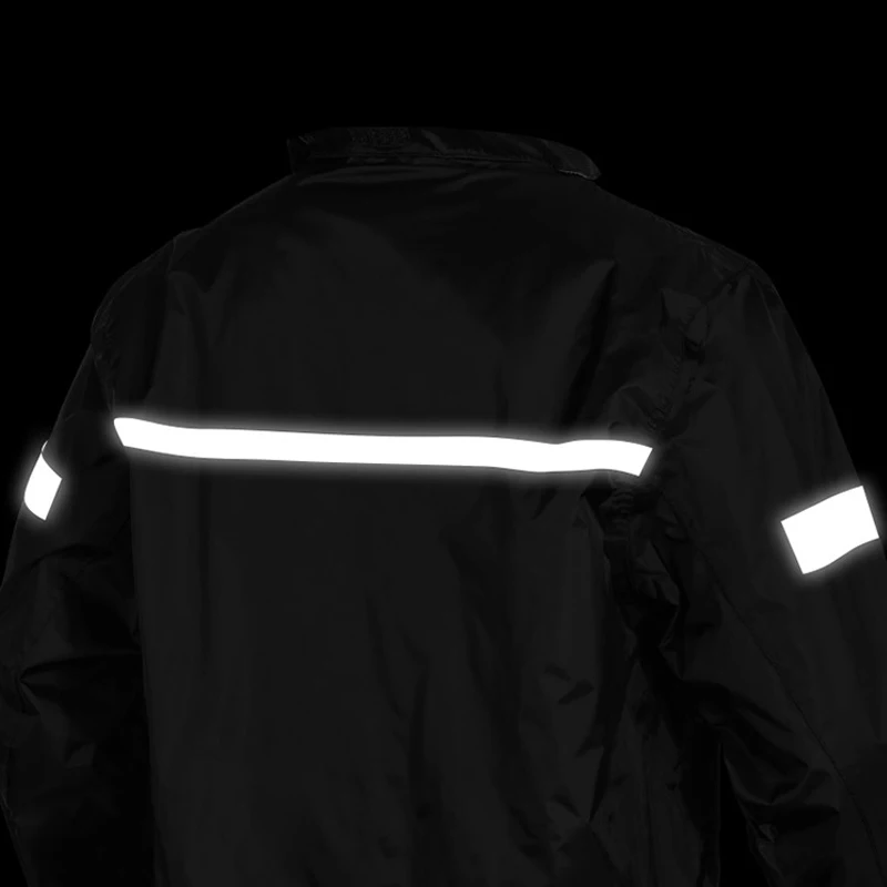 Reflective Waterproof Safety Police Raincoat With Reflective Tape