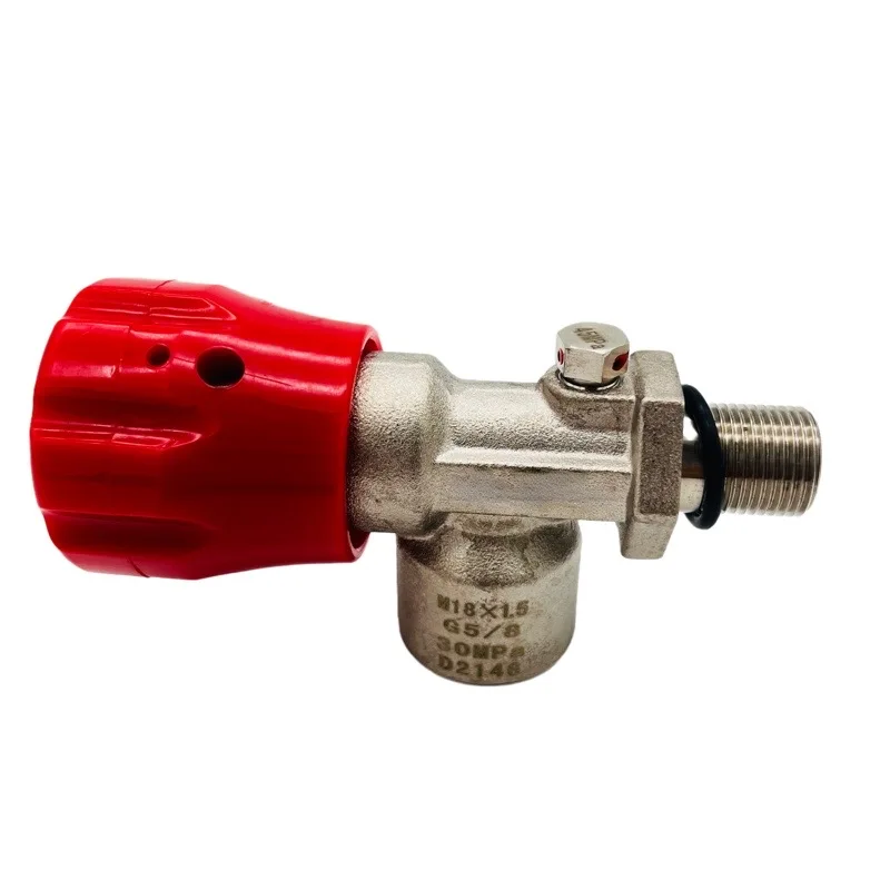 SCBA Air rebreather valve with gauge oxygen cylinder valve in high quality M18*1.5 G5/8