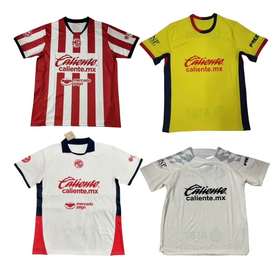 Оптовая Продажа с фабрики Дешевые 24 мексиканские футболки chivas CD Guadalajara Necaxa Club America Футбольная форма футбольные