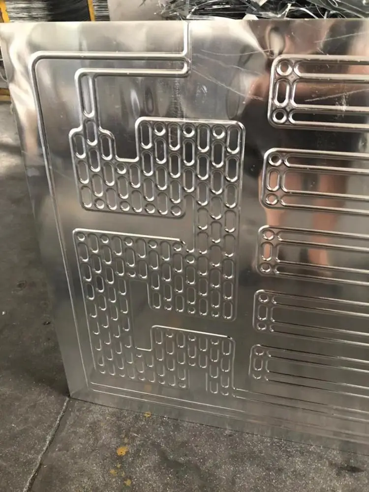 aluminium cooling plate roll bond evaporator plate evaporator and chest freezer evaporator refrigeration & heat exchange