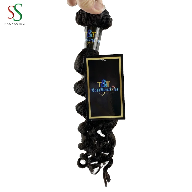 Wholesale Custom Bundle Hair Wraps and Tags Personalized Bundle Wraps