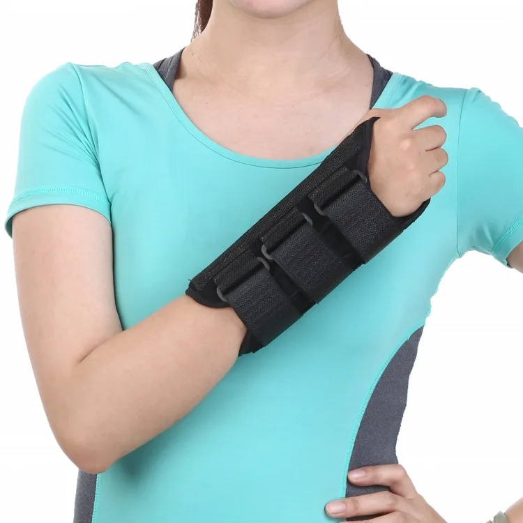 Adjustable Breathable Wrist Splint Fitted Wrist Support Brace With Steel Plate