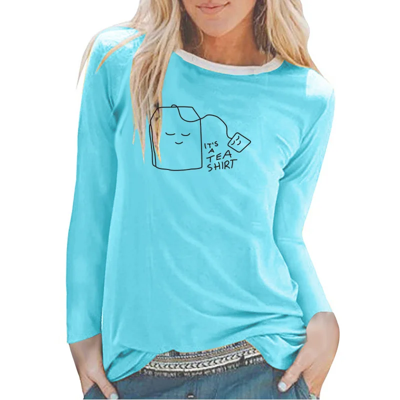 Women Clothes Knitted Fabric Type and O-Neck Collar Women Tea Printed T Shirt