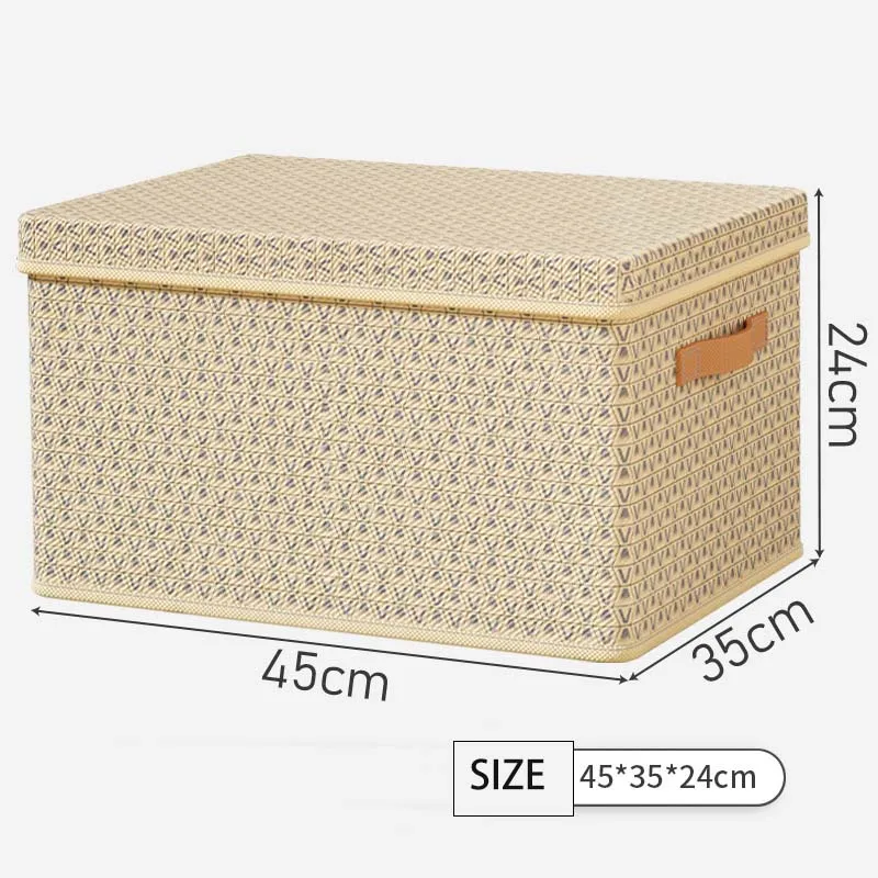 Clothes quilt sorganizing box thickened hard board folding with lid storage box trousers storage  home dormitory storage box