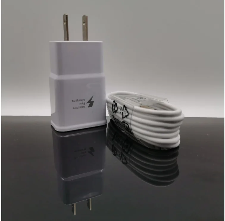 
S6 S8 S10 real quick charge fast charger travel wall usb charger adapter 9V/1.67A 5V/2A in black/white for samsung charger 
