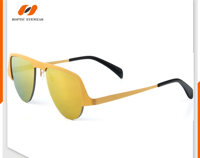 High quality custom ready stock wholesale and retail sunglasses Titanium frame sun glasses polarized Shenzhen factory