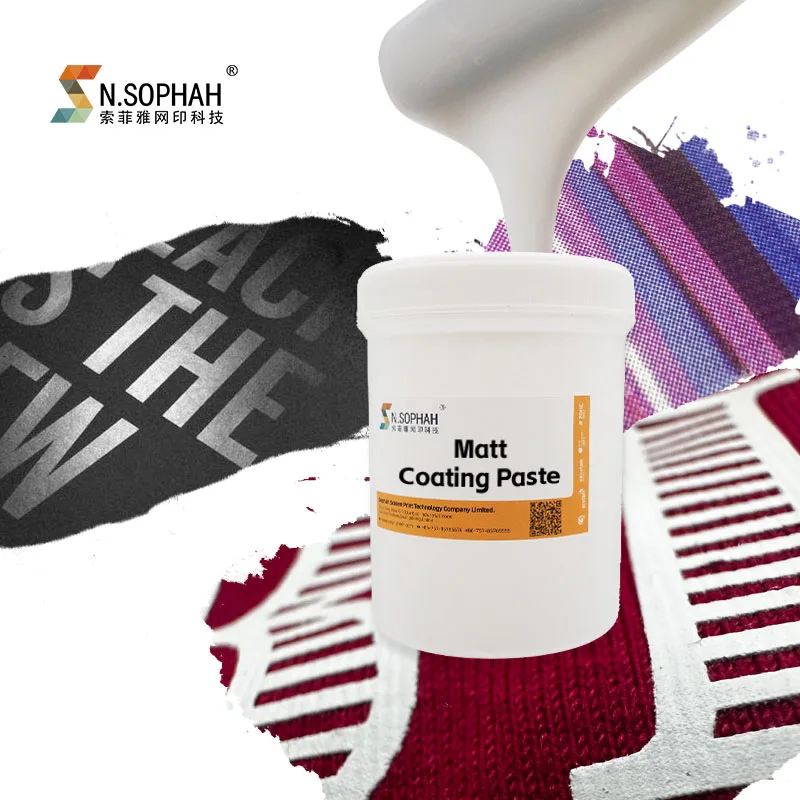Hot Sales Matt Surface Printing Coating Screen Printing Matt Coating Paste