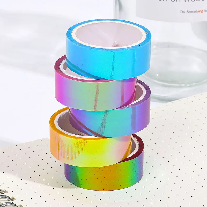 
Colourful DIY holographic laser masking packing decorative tape 